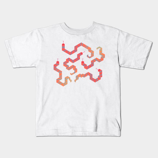 hexel snakes Kids T-Shirt by le_onionboi